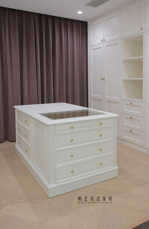混油白蠟木多功能梳妝臺